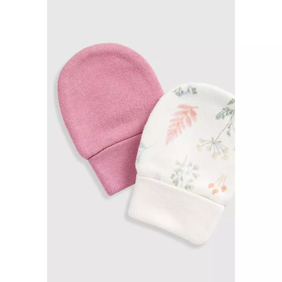 Mothercare Meadow Mitts - 2 Pack - Set Sarung Tangan Bayi Perempuan (Pink)