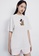 URBAN REVIVO white Mickey Mouse Print Detail T-Shirt 85855AACAE8D93GS_3
