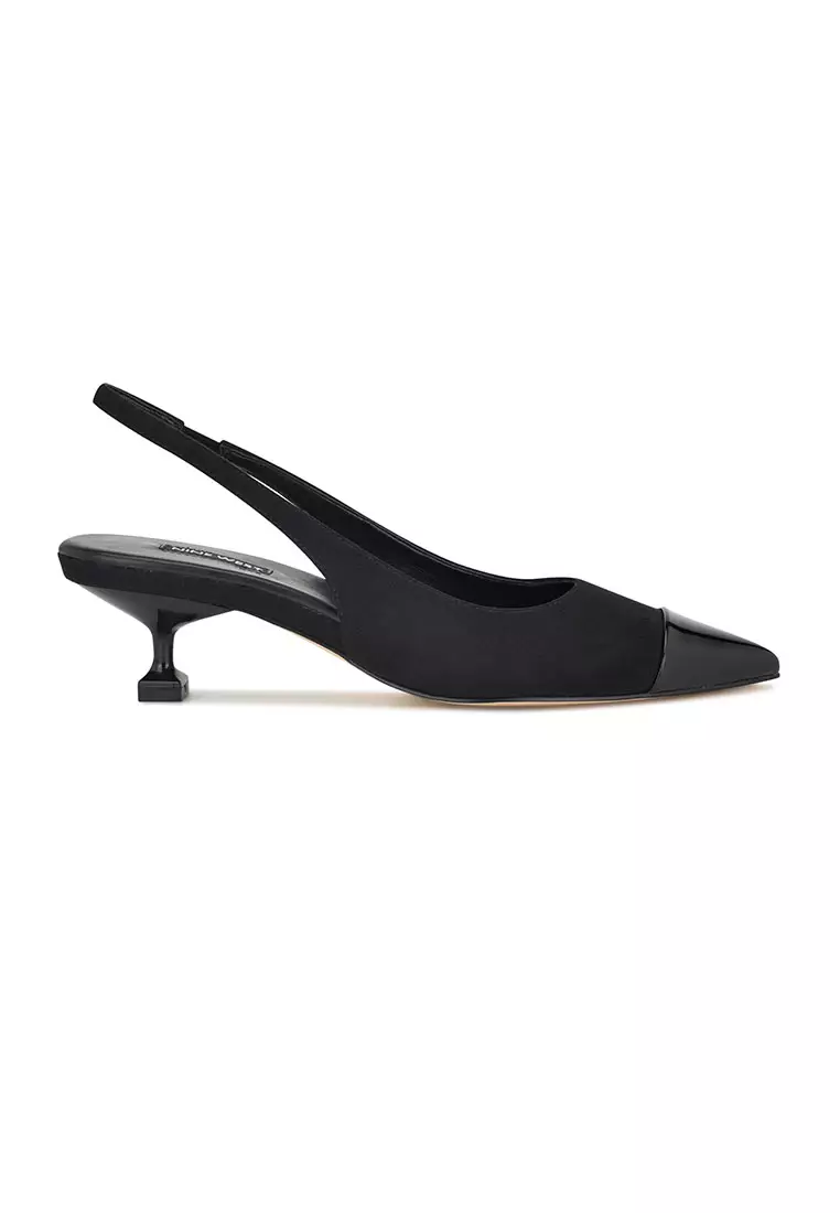 Discount on Nine West  shoes - SKU: Workit2 Pointy Cap Toe Slingbacks Black