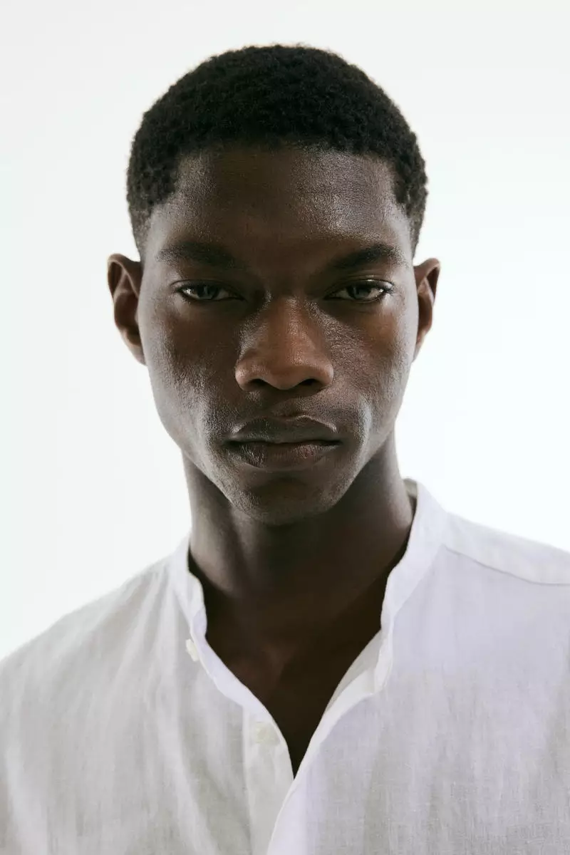 Regular Fit Linen-blend shirt