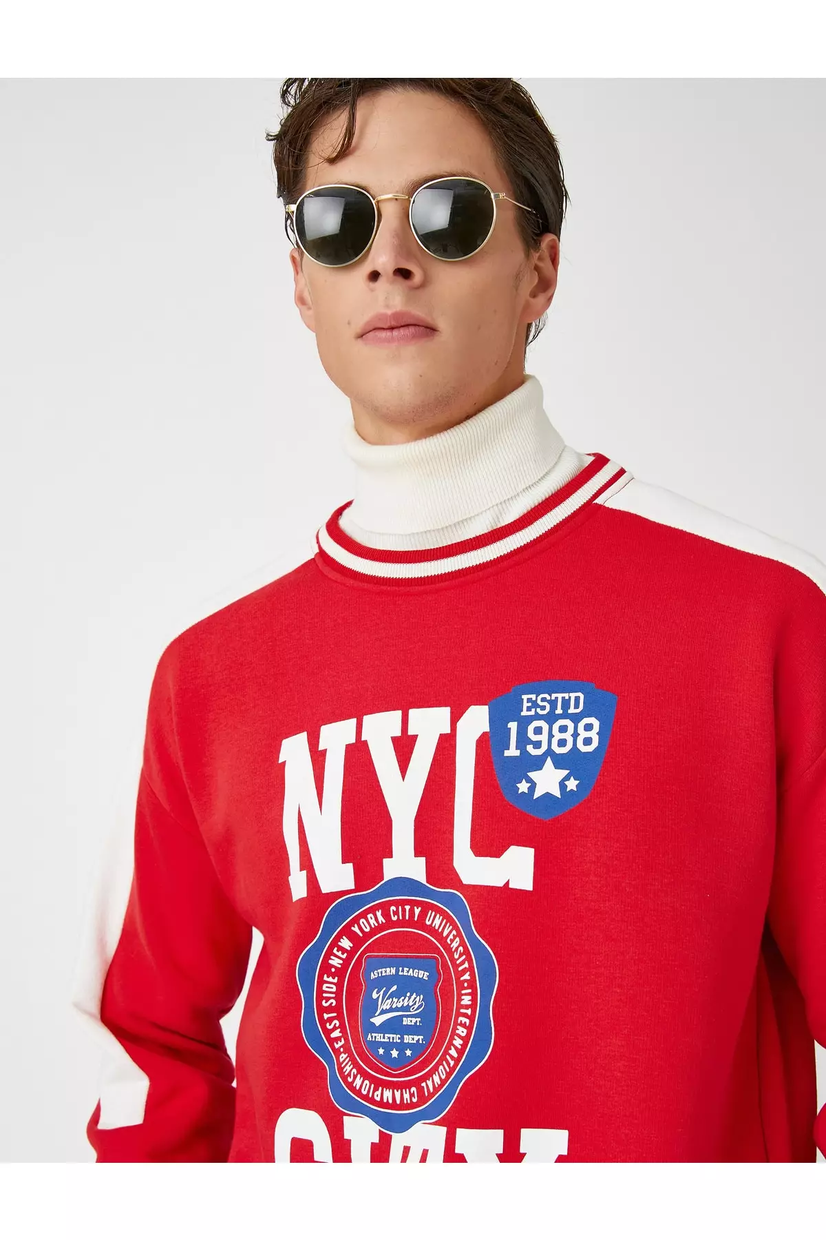 Red university sweatshirt on sale
