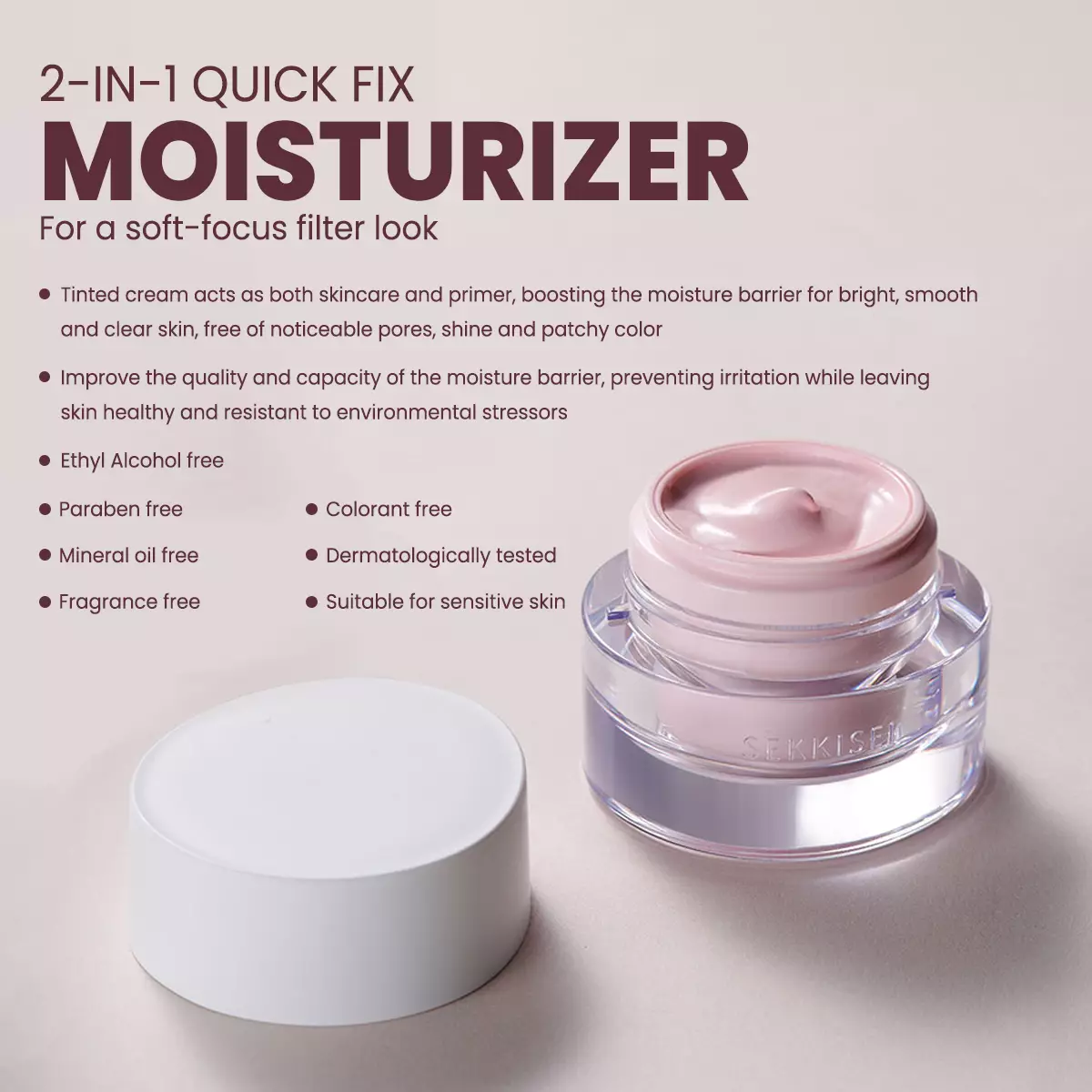 KOSE Sekkisei Clear Wellness Tinted Cream Day & Night - 40ml + FREE White CC Cream 6ml, Cleansing Gel 2.5ml x2