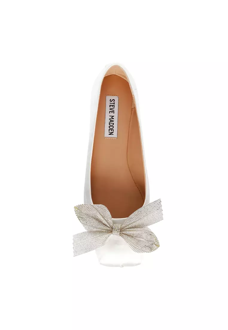 Ivory on sale satin flats