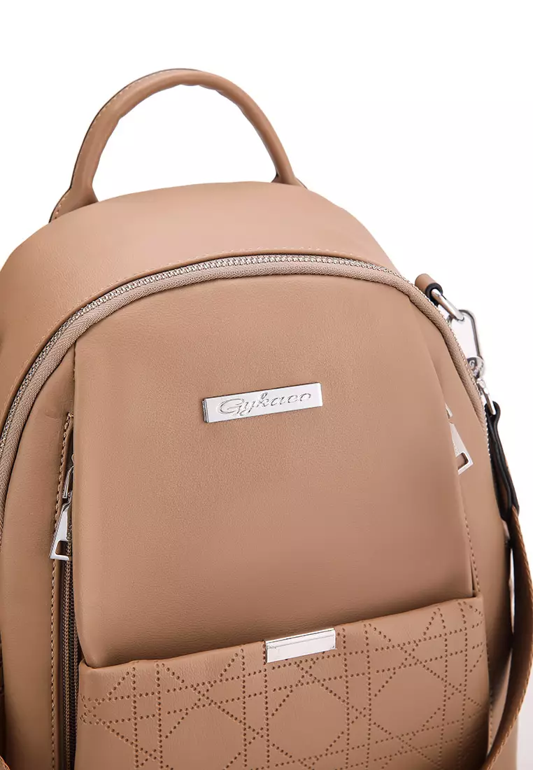 GYKACO SORAN Khaki - Tas Ransel Wanita - Fashion Backpack (IMPORT)