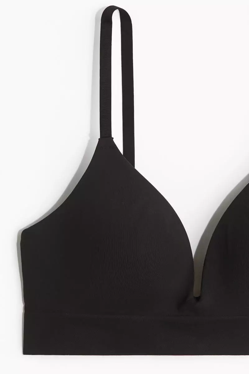 Padded non-wired seamless bra