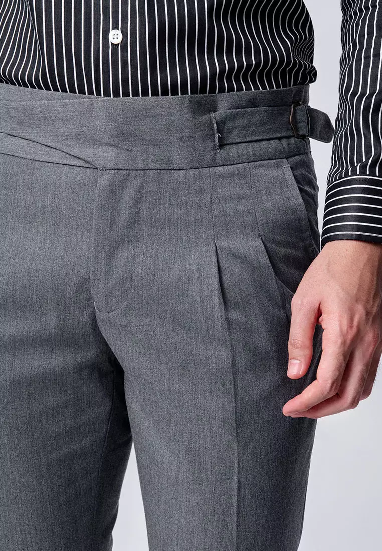 Gurkha Buckle Pants Grey