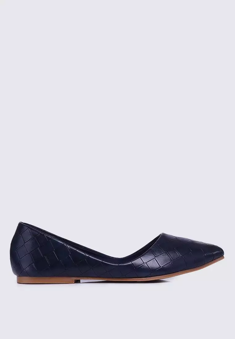 Discount on My Ballerine  shoes - SKU: Cece Weave Comfy Ballerina In Navy