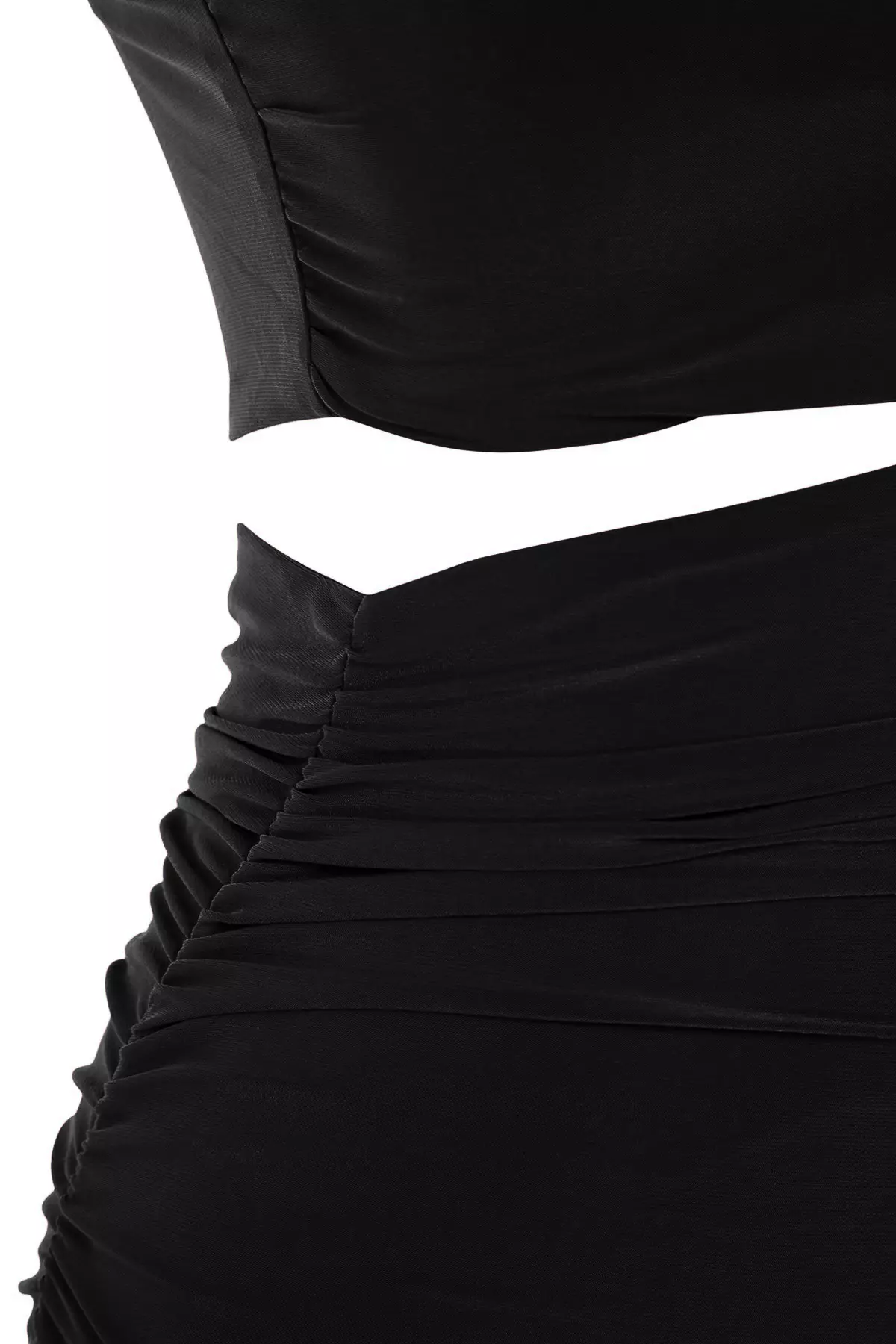 Neck Slit Evening Dress