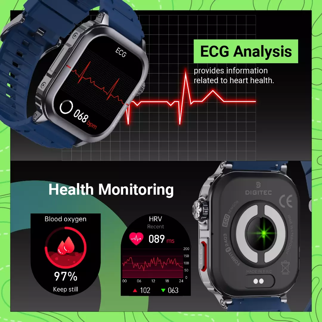 Jam Tangan Smartwatch Digitec FORFIT Amoled Original