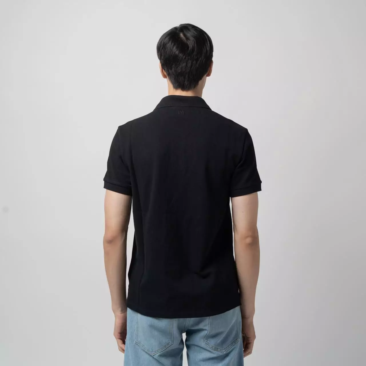 Red Ami De Coeur Polo Shirt Black