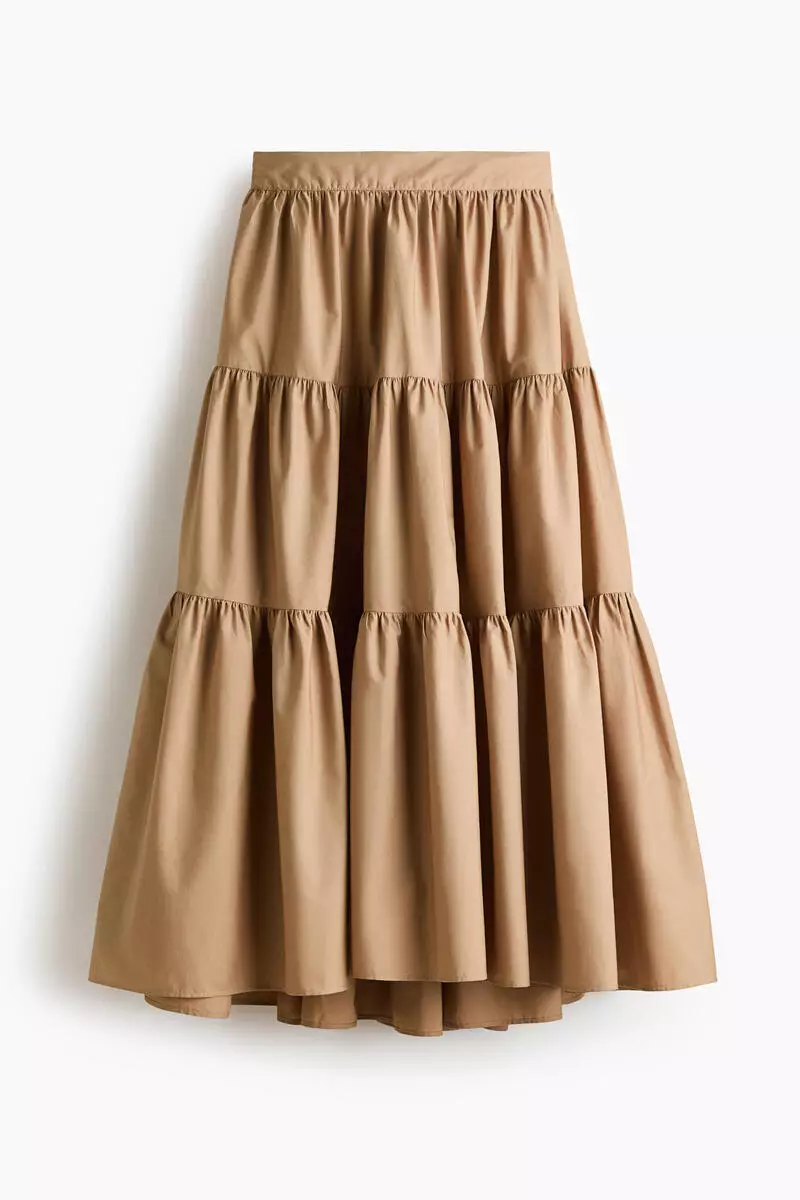 Tiered maxi skirt