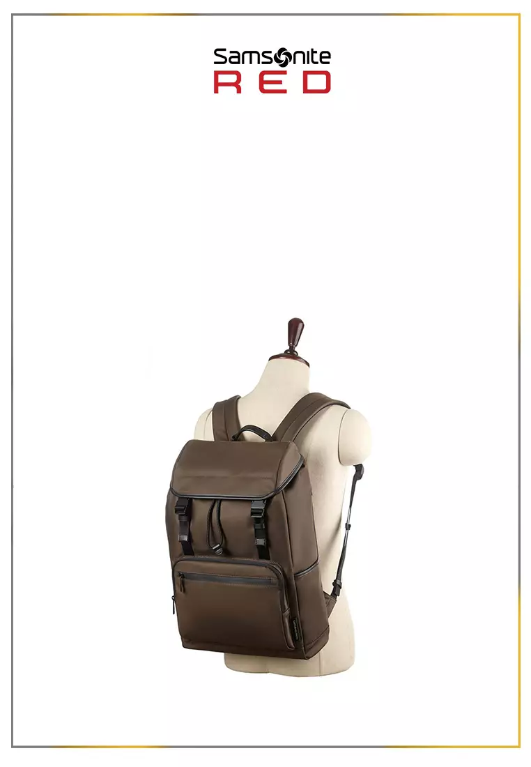Samsonite Red Label Ellwood Flap Backpack – Dark Brown