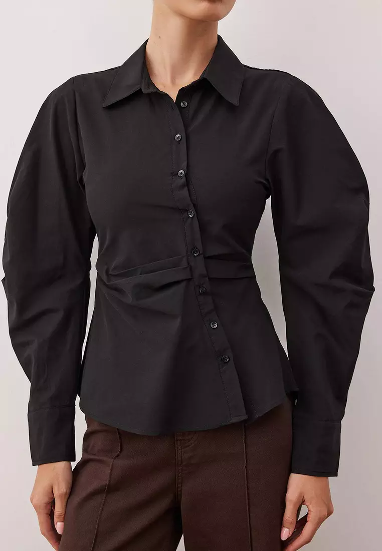 Asymmetrical Fitted Shirt
