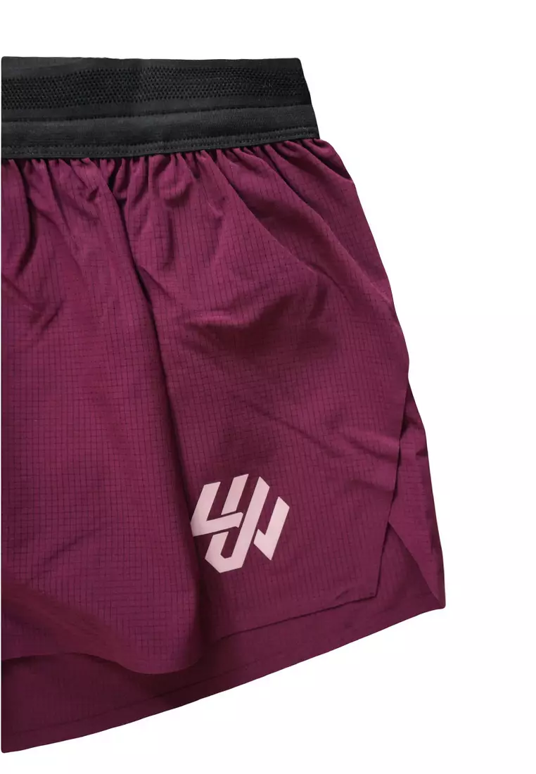 酒红青年跑步短褲 (男女同款)