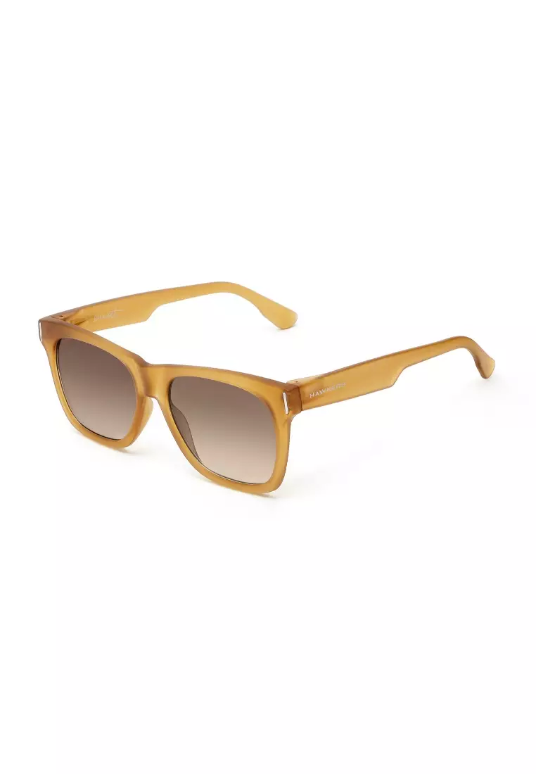 HAWKERS Mustard Brown Gradient SUNSET Asian Fit Sunglasses for Men and Women