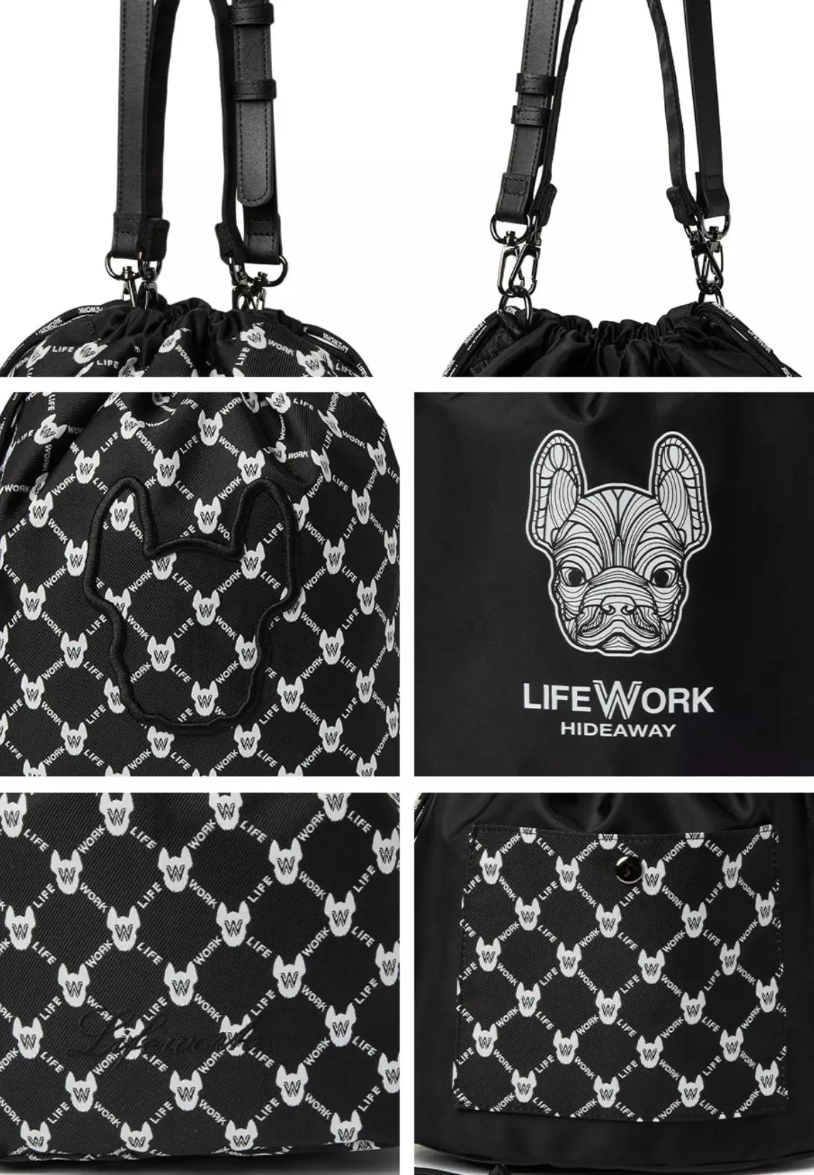 [LIFE WORK]Reversible Bucket Bag/リバーシブルバッグ Topologie ショルダーバッグ バッグ Reversible Bucket