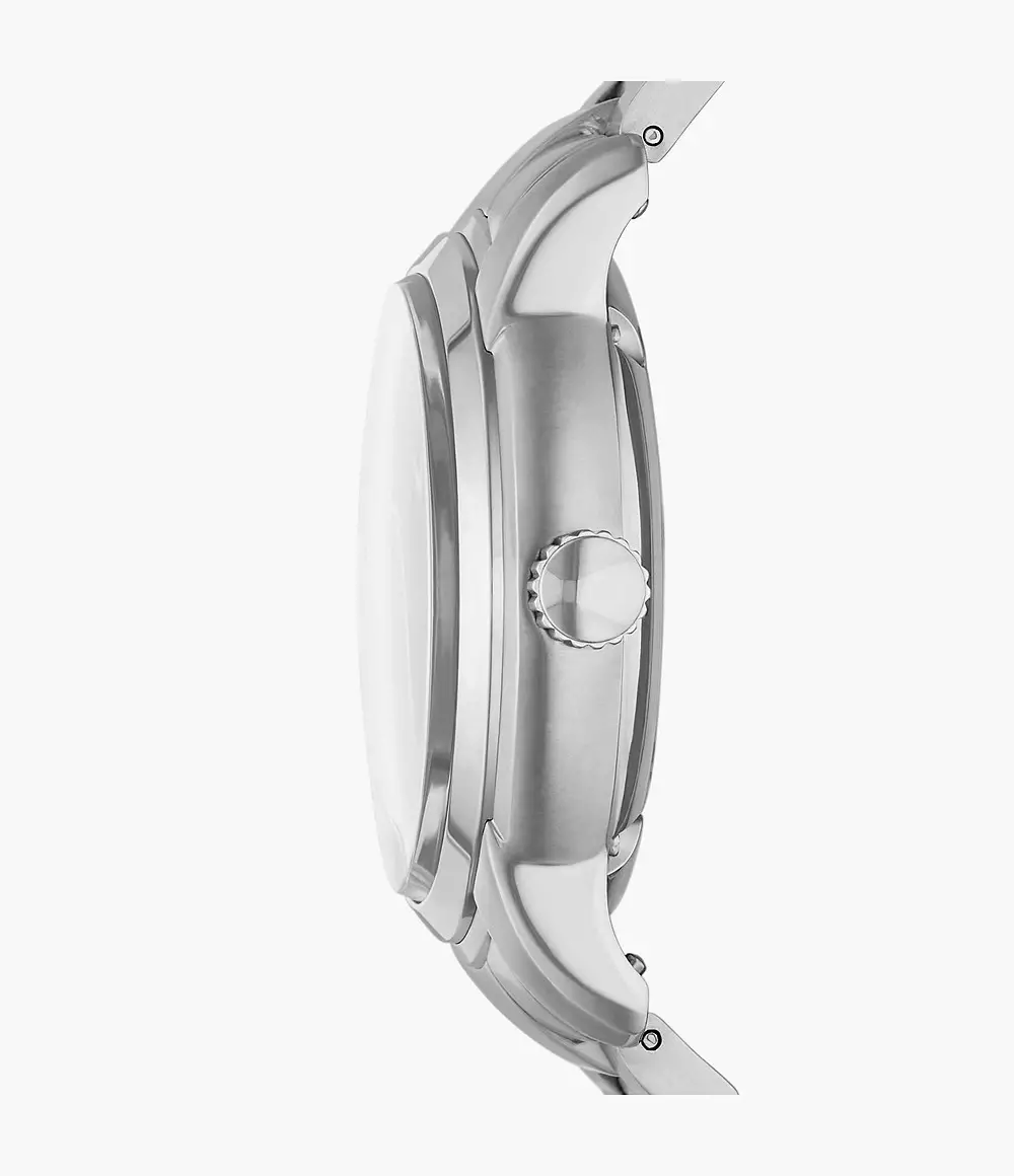 Fossil Heritage Oasis Dial Automatic Silver Jam Pria - ME3249