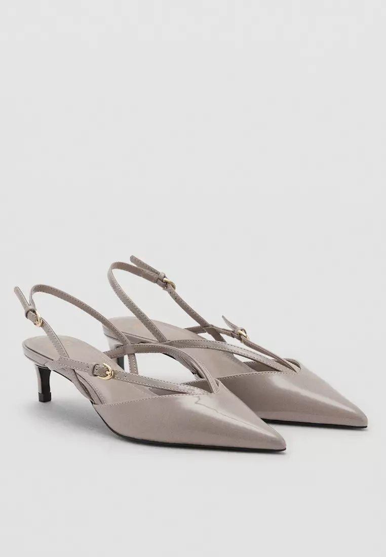 Kitten-Heeled Strappy Shoes