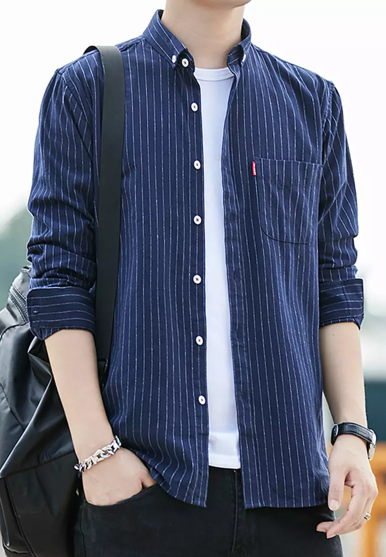 Slim Stripe Long Sleeved Shirt C1620
