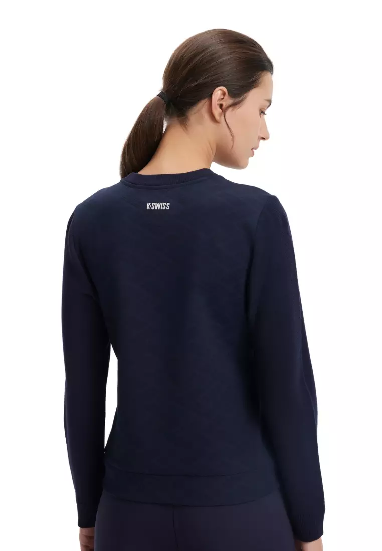 女裝滿印暗紋 K-SWISS LOGO 衛衣