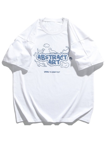 Twenty Eight Shoes white Pet Theme Foamed Printed Short T-shirt HH1044 6E0D9AA3F40611GS_1