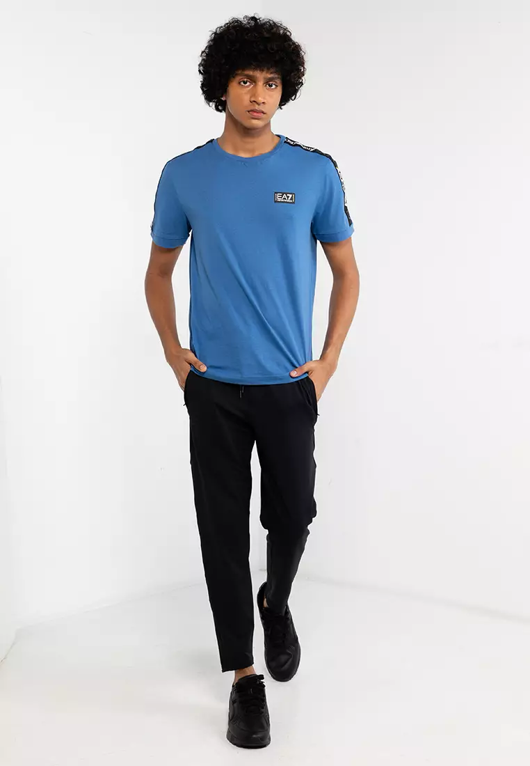 Buy EA7 Emporio Armani Contrasting Stripe T Shirt 2024 Online