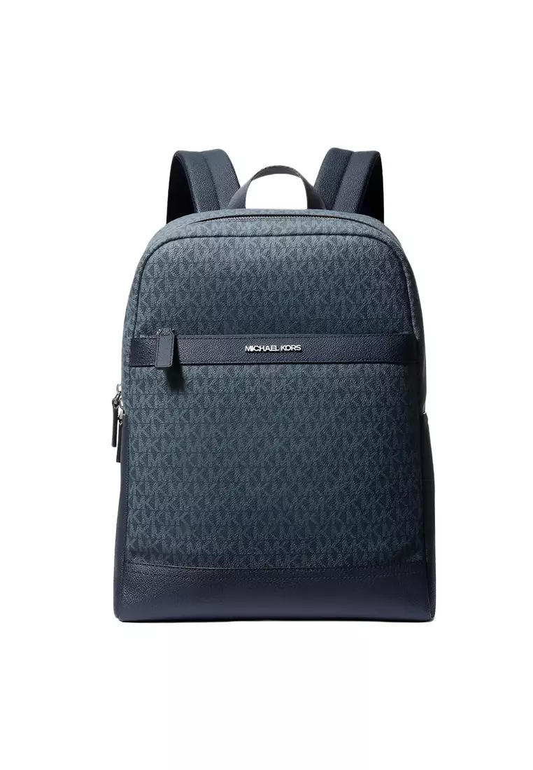 Cooper Medium Signature Logo Backpack In Dark Blue 37T5LCOB7B