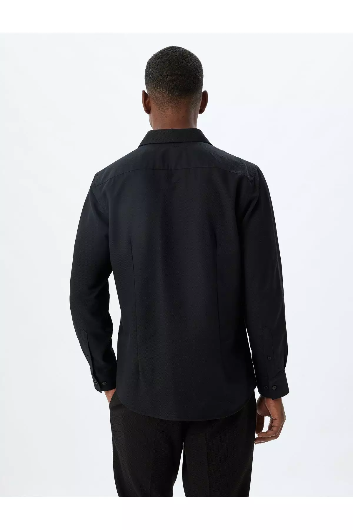 Slim Fit Shirt Long Sleeve Cotton Blend