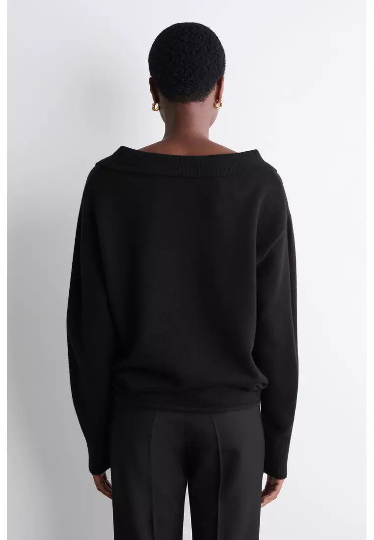 MERINO WOOL POLO JUMPER