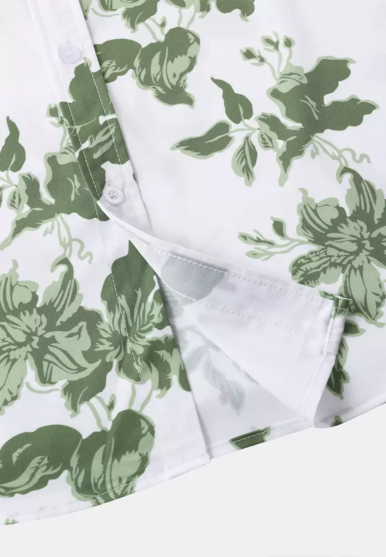 Hawaiian Print Short Sleeve Shirt YL-C311