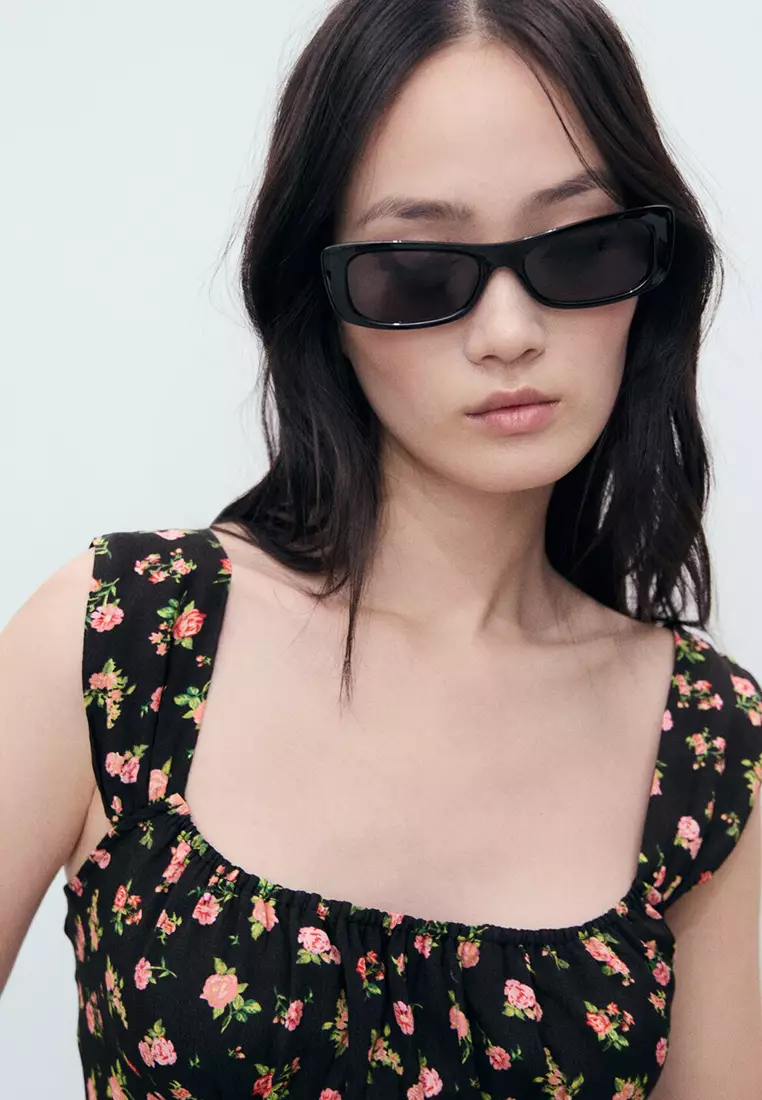 Short Dress With Ruched Neckline