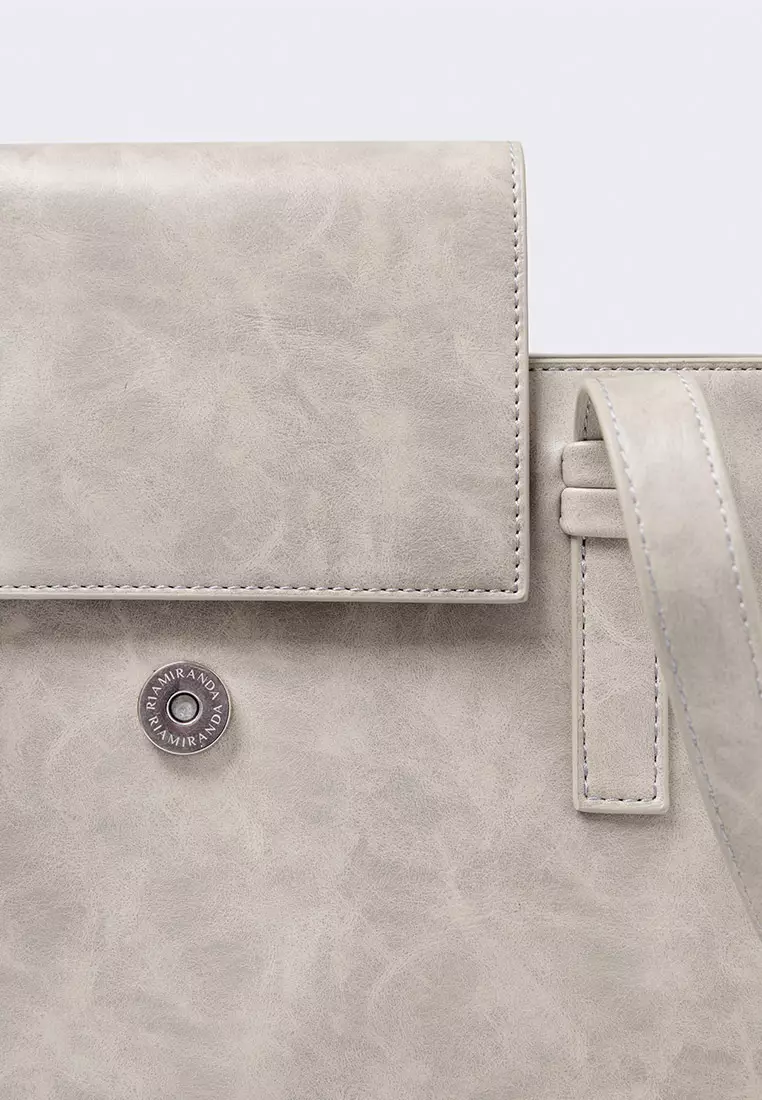 Ria Miranda Silver Nina Medium Box Bag