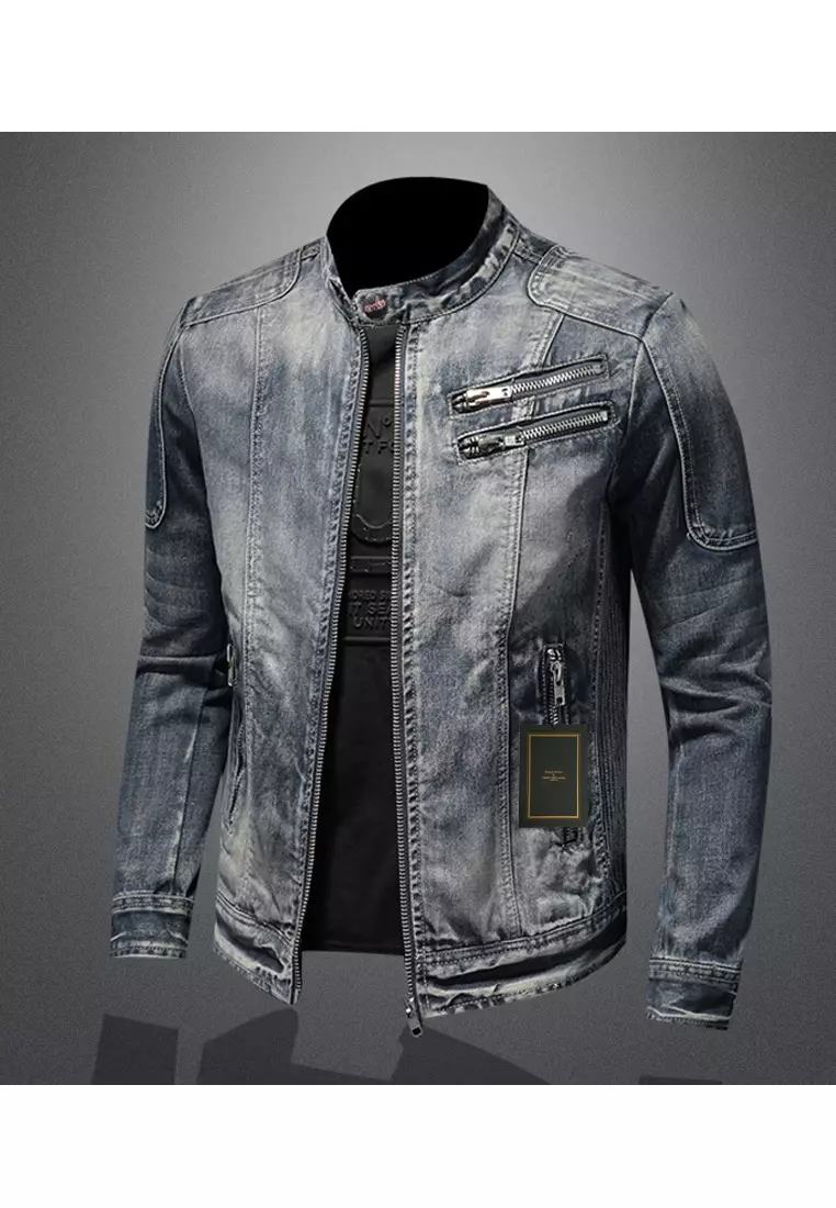 Slim Denim Biker Jacket MJY-N1214-2