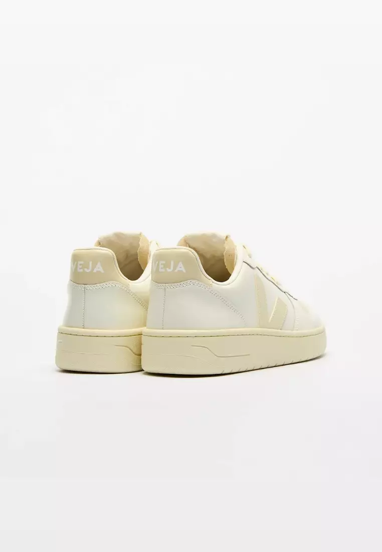 V-10 Leather Pure Calcaire Sneakers