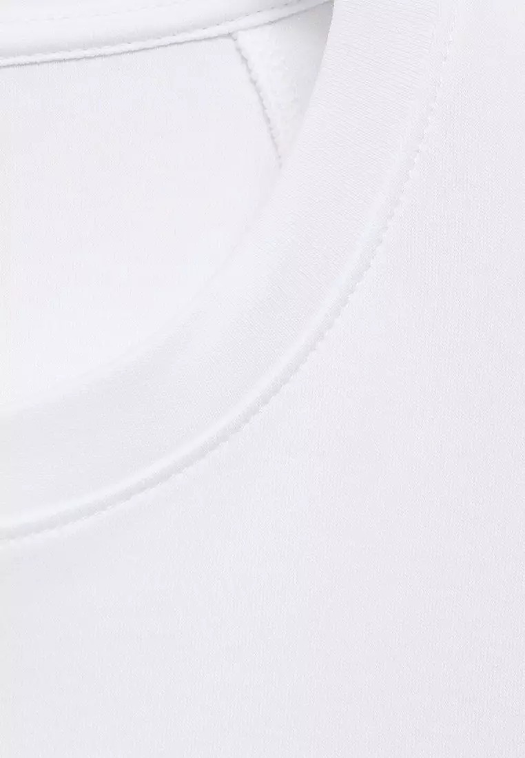 Rounded Neck Cotton T-Shirt