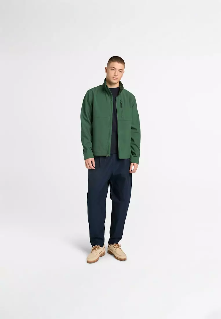 男款防風全拉鍊軟殼外套