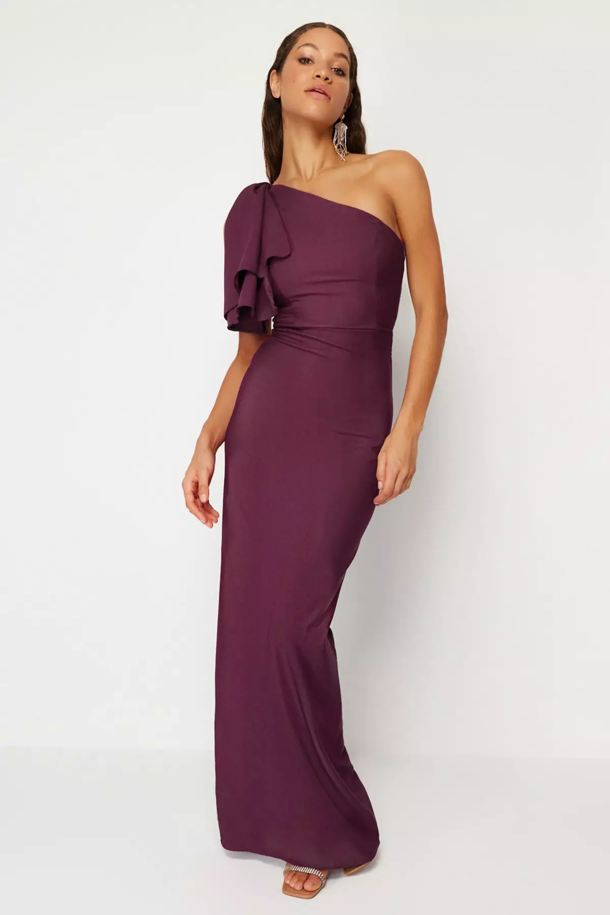 Plum A-Cut Woven Elegant