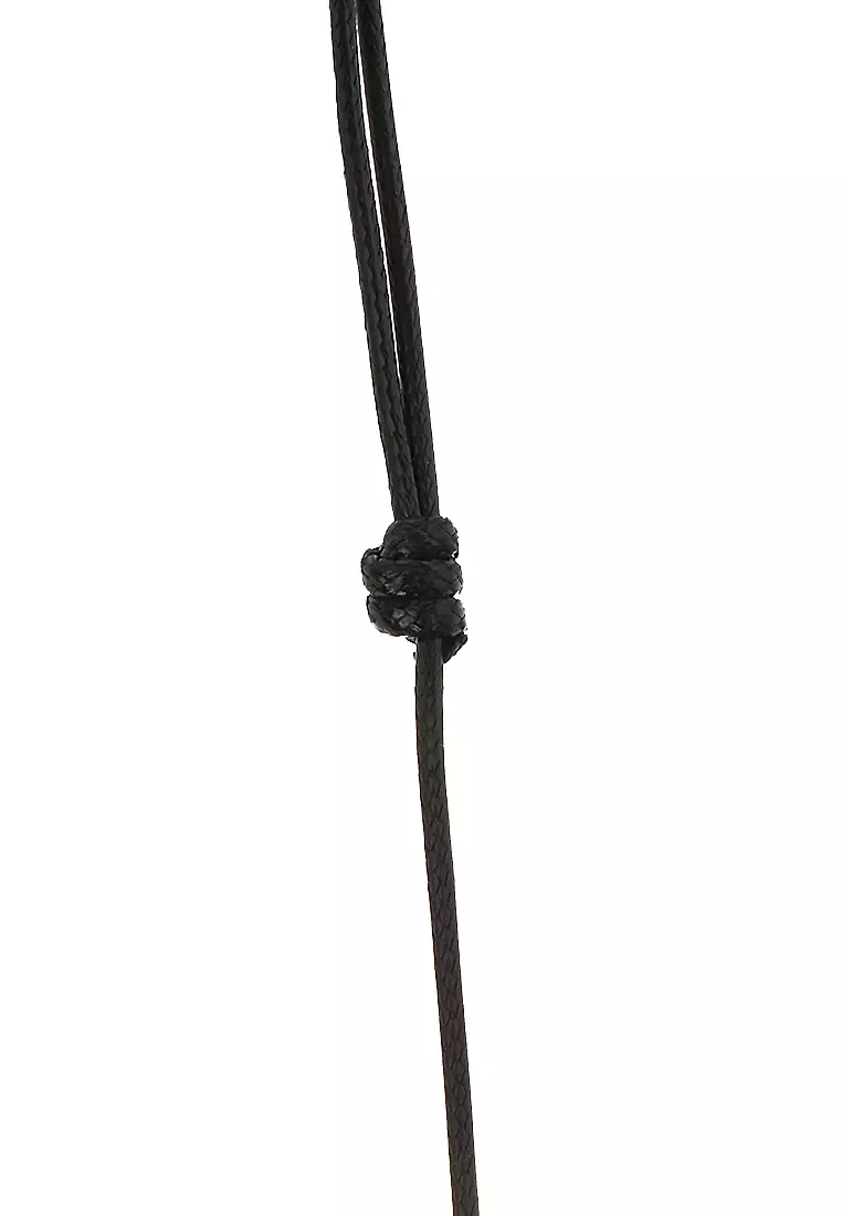 Bembs Necklace Kalung Cincin Men Premium Material Titanium ORIGINAL - Black