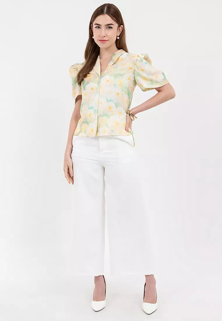 AEMIE Filipiniana Butterfly Sleeves Blouse