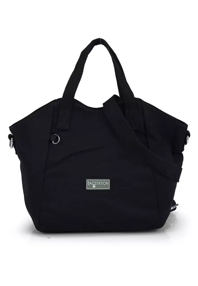 Buy BAGSTATION Contrast Zip Nylon Top Handle Bag Online ZALORA Malaysia