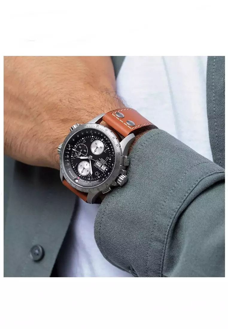 KHAKI AVIATION AUTOMATIC MEN WATCH 44mm - HMT-H77616533