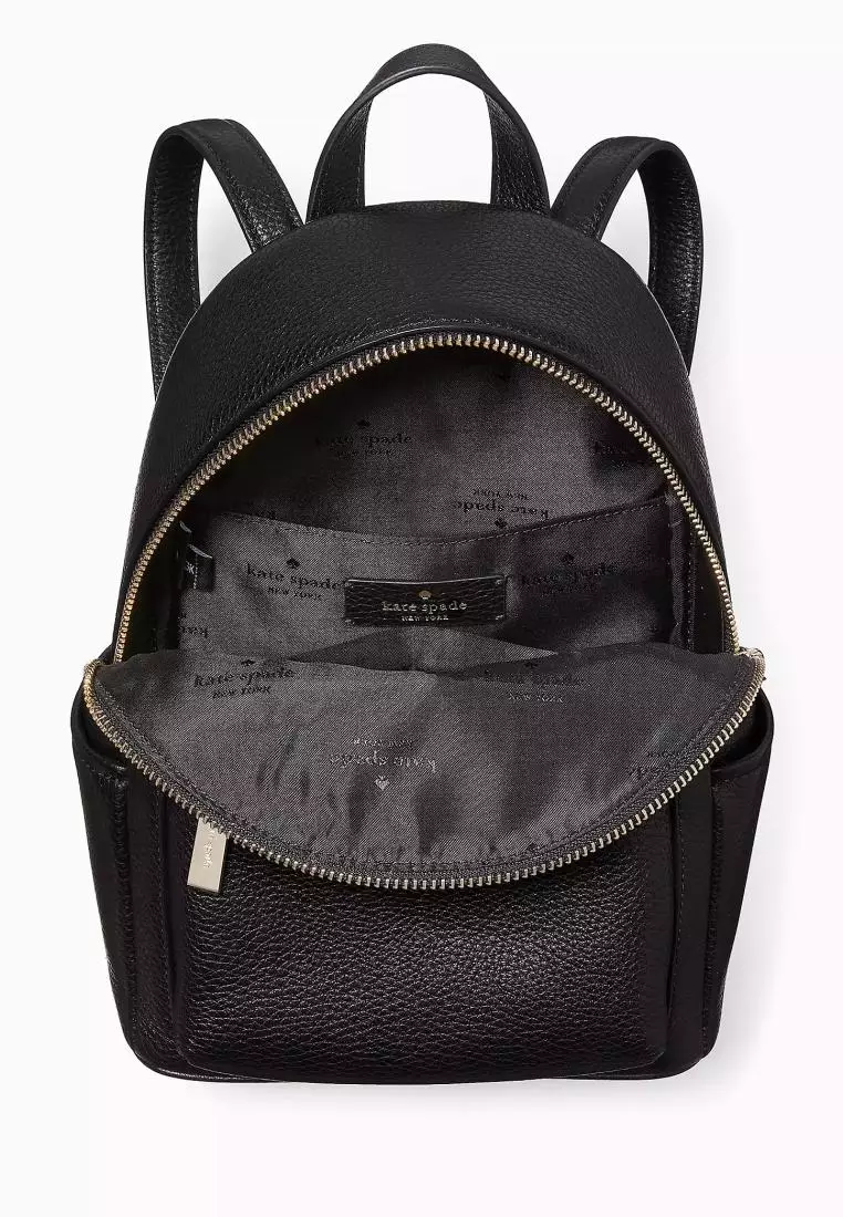 Kate spade discount black leather backpack