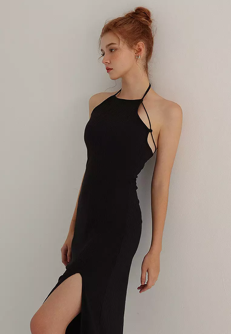 Halter Neck Maxi Dress