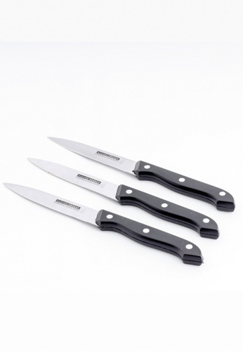 Newage Newage 3 Pcs Knife Set / Kitchen Utensils / Kitchen Messer - Black B7C5BHLF557551GS_1