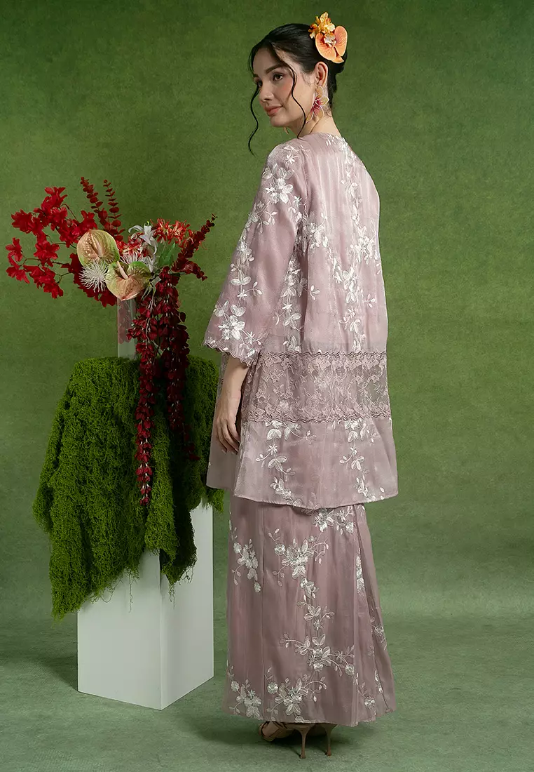 Azriah Embroidered Kurung Labuh Set