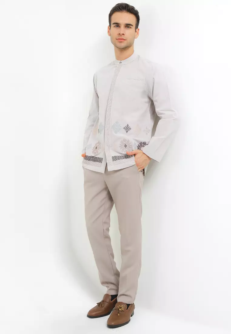 Oatmeal 3 Short Sleeve Baju Koko