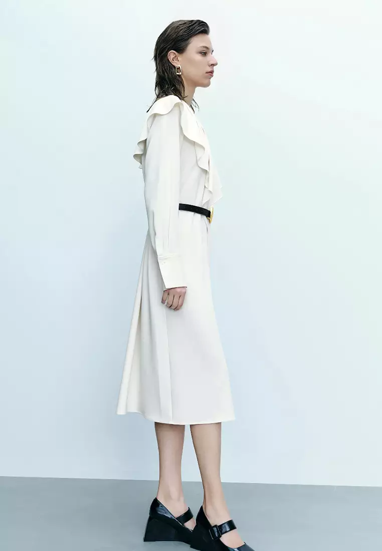 Standard Sleeve Crew Neck Skater Dresses