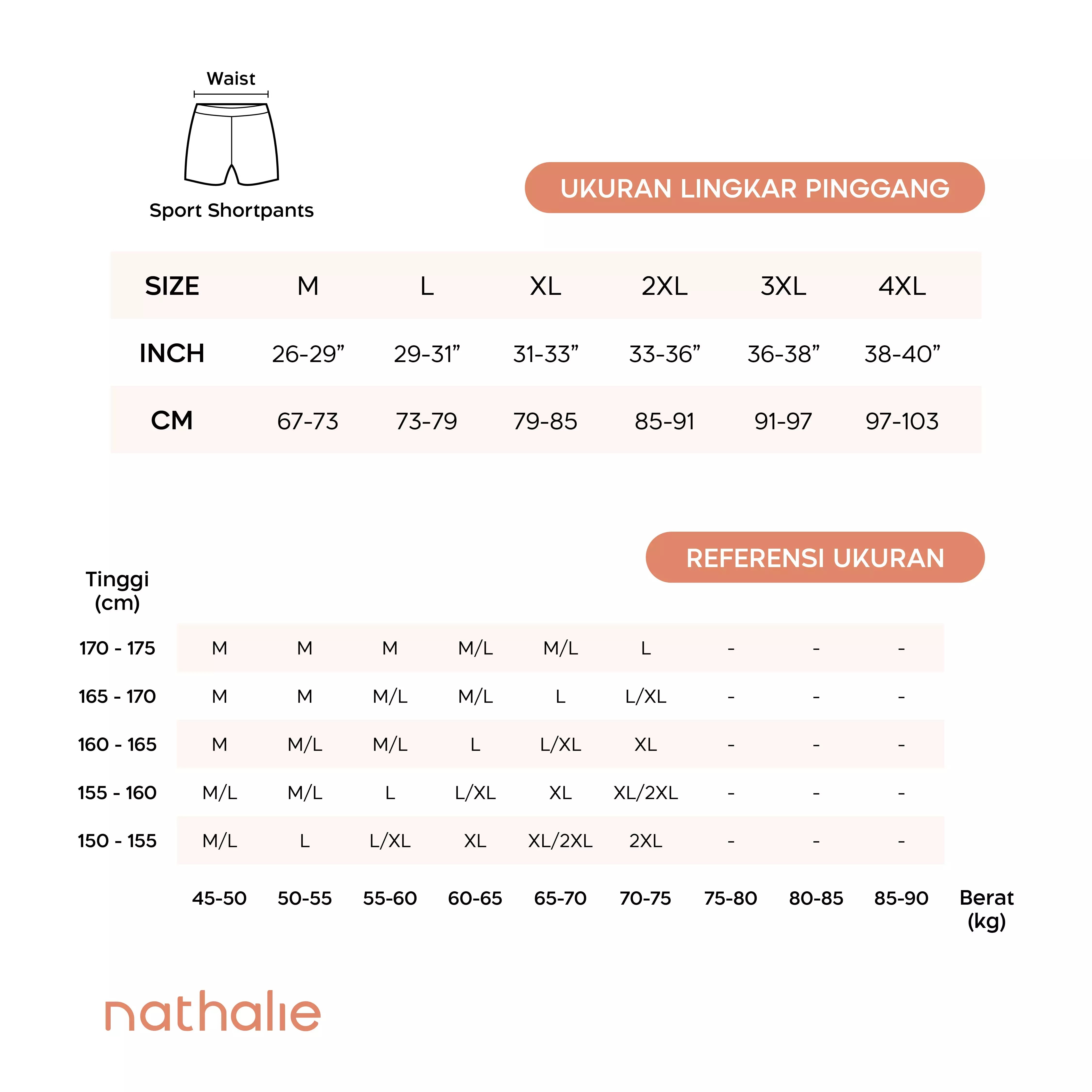 Nathalie Celana Pendek Olahraga Cewek Short Pants Sport Wanita 1 Pcs NTC 3454