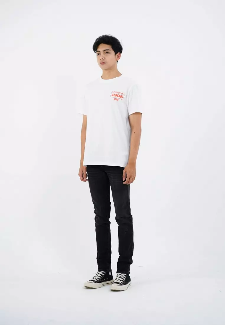 3Second Men's T-Shirt Short Sleeve Regular Fit Cotton Cord OL-C420425