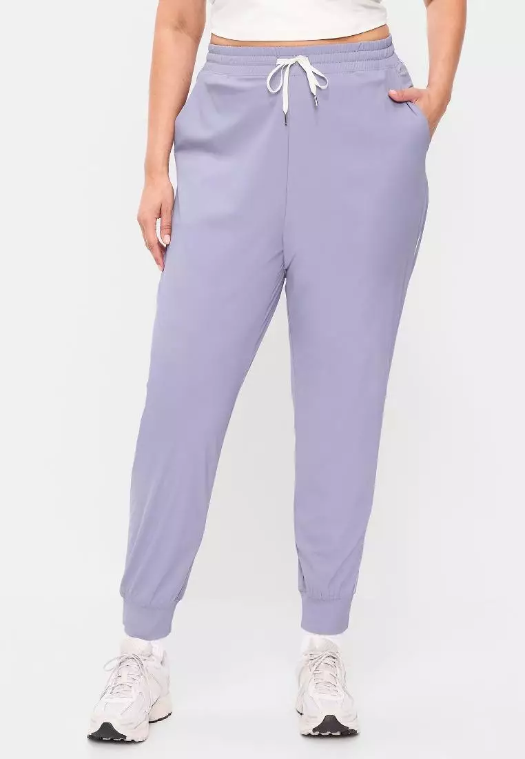 High-Waisted Side-Striped SleekTech Jogger